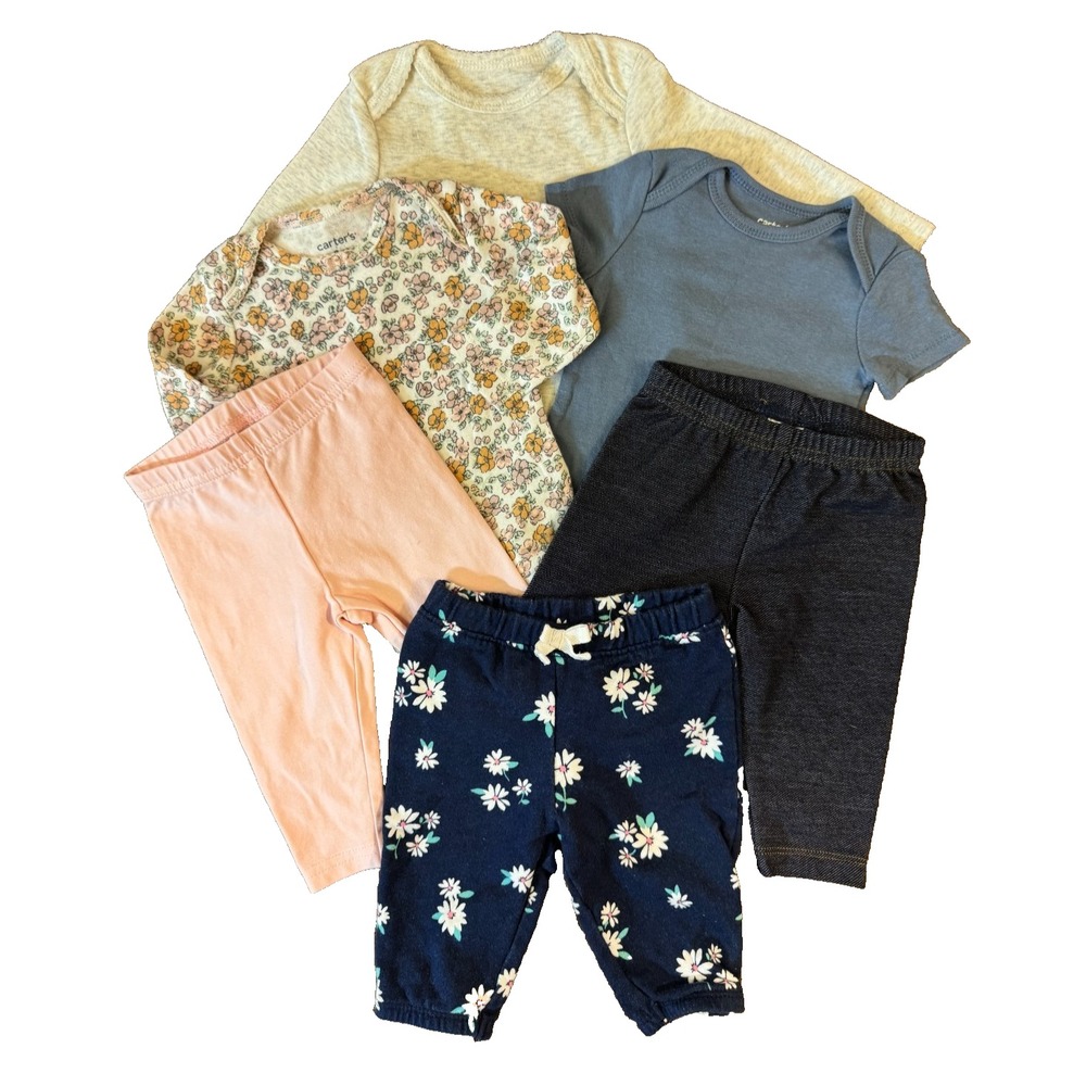 Carters Baby Girl Outfits 3 Months Pants Shirts Bodysuits Leggings Clothes Jeans